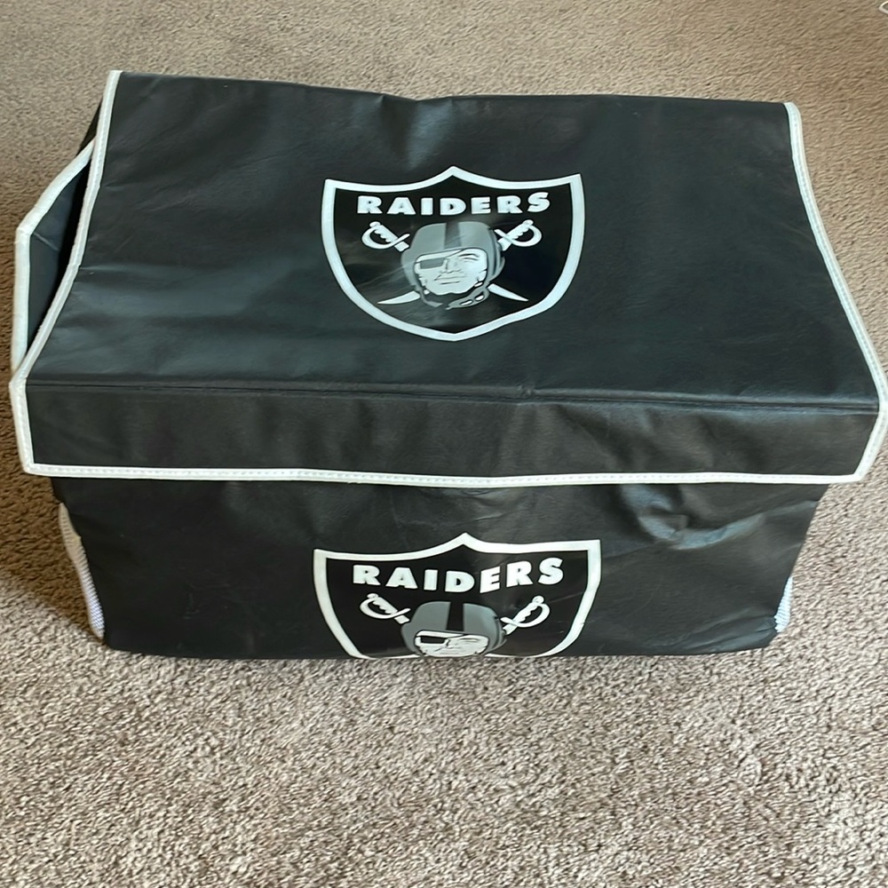 Raiders toy box 26w X 16h X 16d